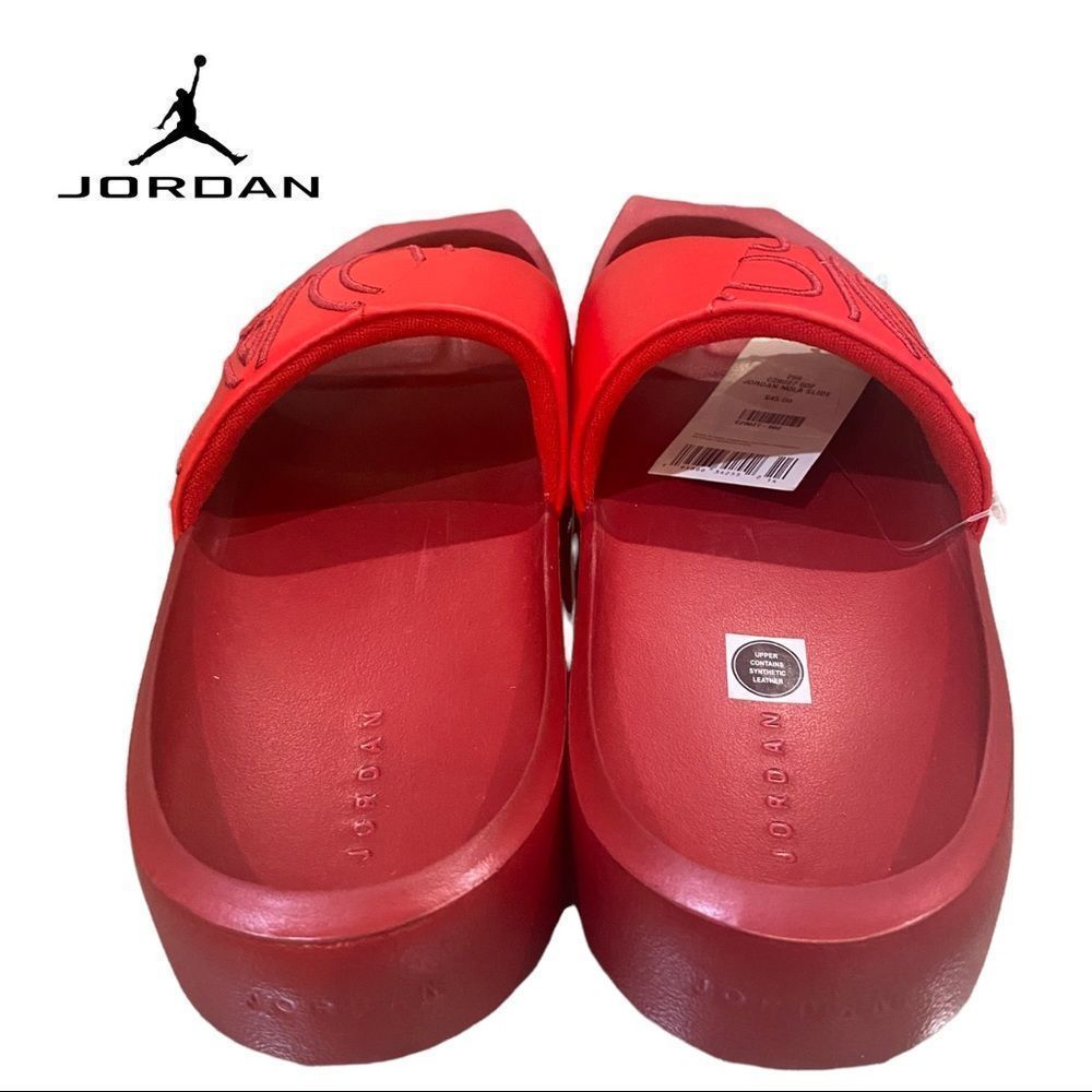 NEW Jordan NOLA University Red Pomegranate Women's Slide Sandals 6 7 9 - Picture 6 of 6